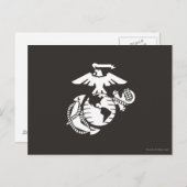 EGA met één kleur - wit Briefkaart (Voorkant / Achterkant)