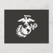 EGA met één kleur - wit Briefkaart (Voorkant)