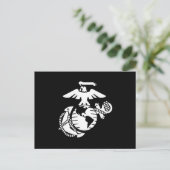 EGA met één kleur - wit Feestdagenkaart (Staand voorkant)