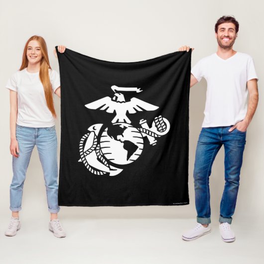 EGA met één kleur - wit Fleece Deken (In situ)