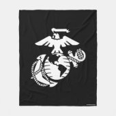 EGA met één kleur - wit Fleece Deken (Voorkant)