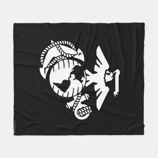 EGA met één kleur - wit Fleece Deken (Voorkant (Horizontaal))