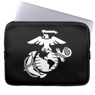 EGA met één kleur - wit Laptop Sleeve