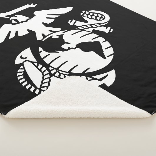 EGA met één kleur - wit Sherpa Deken (3/4)