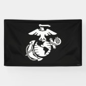 EGA met één kleur - wit Spandoek (Horizontaal)