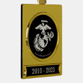 EGA met één kleur - wit Verguld Banner Ornament (Rechts)