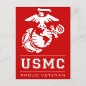 EGA Proud Veteran Briefkaart (Voorkant)