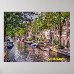 Egalantiersgracht, Amsterdam, Nederland Poster