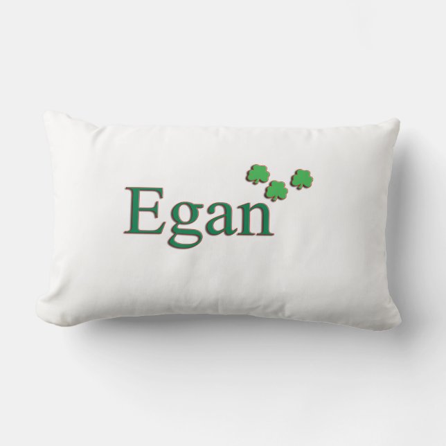 Egan Irish Familienaam Pillow Kussen (Voorkant)