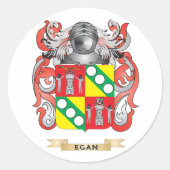 Egan Wapen Ronde Sticker (Voorkant)