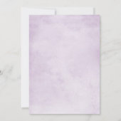 Egaplant Paars Plum Ivory White Rehearings Dinner Kaart (Achterkant)