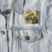 Egawa uit het Maruebiya House Vierkante Button 5,1 Cm (In situ)
