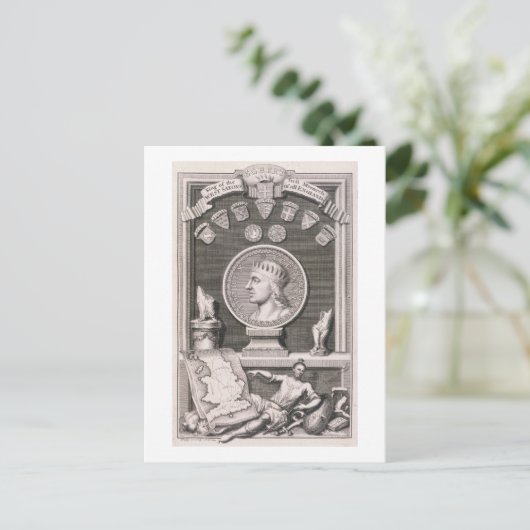 Egbert (d.839) King of the West Saxons, First Mona Briefkaart (Staand voorkant)