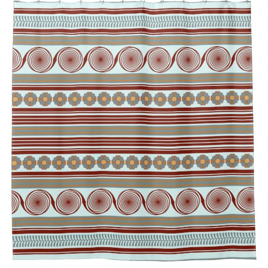 Egeïsch Zee Douchegordijn (Voorkant)