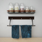 Egeïsche Sprankelende bloemkunst aan de nachtelijk Theedoek