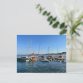 Egeïsche Zee Bodrum Feestdagenkaart (Staand voorkant)