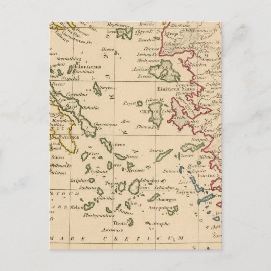 Egeïsche Zee Briefkaart (Voorkant)
