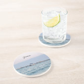 Egeïsche Zee Griekenland Onderzetter (Zijkant)