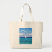 Egeïsche zee grote tote bag (Voorkant)