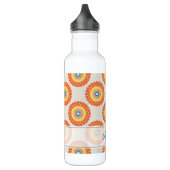 Egeïsche zomer stralende stip Mandala Waterfles (Links)