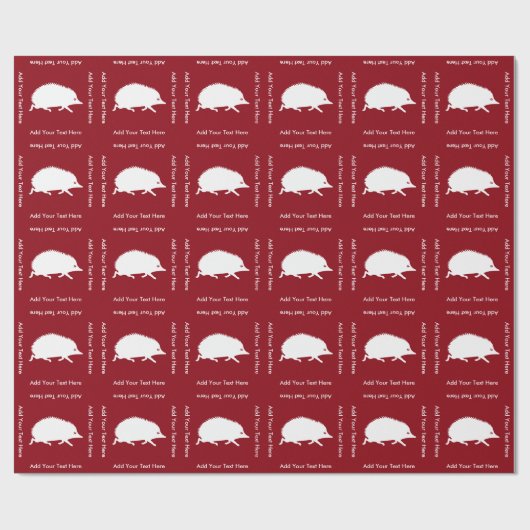 Egel aan het lopen cadeaupapier (Vlak)