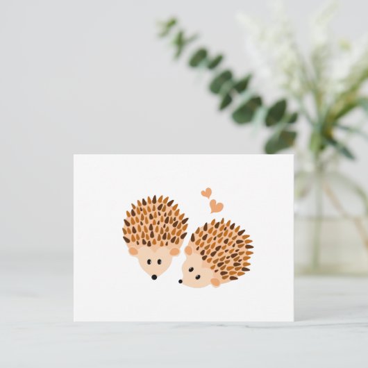 Egel-afbeelding Briefkaart (Staand voorkant)