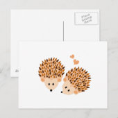 Egel-afbeelding Briefkaart (Voorkant / Achterkant)