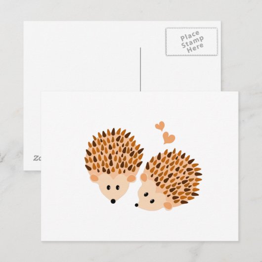 Egel-afbeelding Briefkaart (Voorkant / Achterkant)