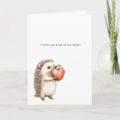 Egel Alle Liefde Van Mijn Hart Kaart (Voorkant)