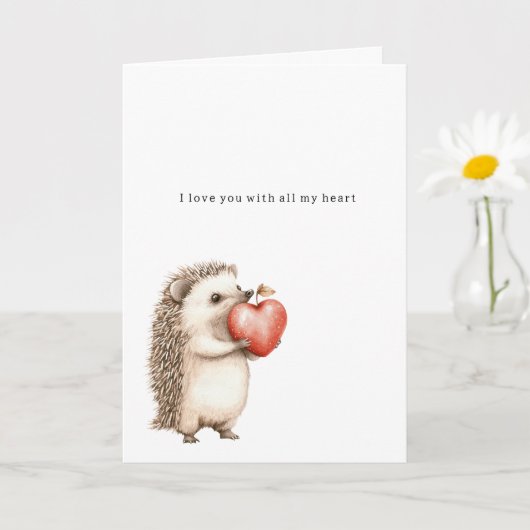 Egel Alle Liefde Van Mijn Hart Kaart (Kleine Plant)