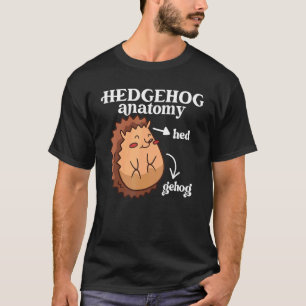Egel Anatomie Body Parts Cute Pet Egels T-shirt