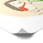 Egel Art Print Cute Hedegs Poster Decor (Hoek)