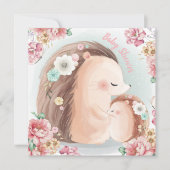 Egel Baby shower Uitnodiging (Voorkant)