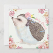 Egel Baby shower Uitnodiging (Voorkant)