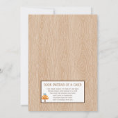 Egel Baby shower Uitnodiging (Achterkant)