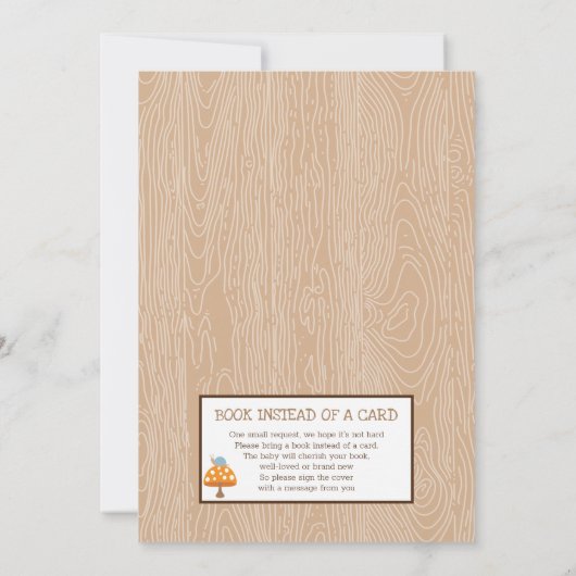 Egel Baby shower Uitnodiging (Achterkant)