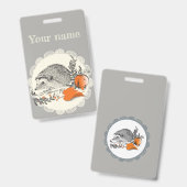 Egel Badge (Voor- en achterkant)