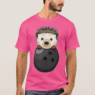 Egel bij Bowling met Bowling T-shirt