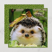 Egel Birthday Card Bedankkaart (Voorkant / Achterkant)