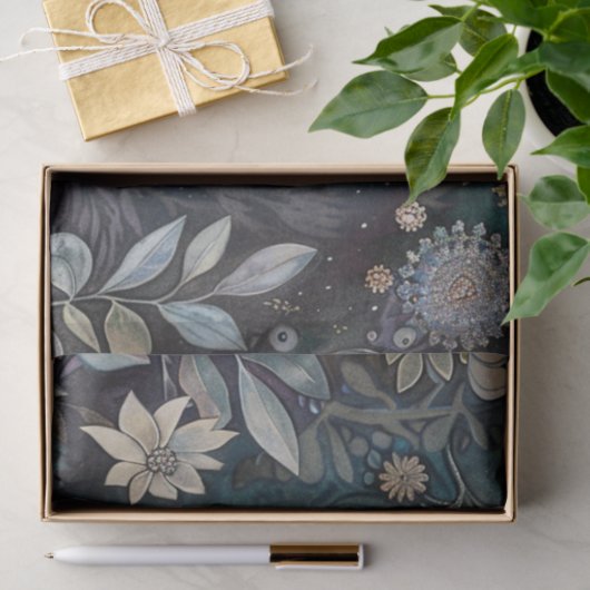  egel bos bloemenplanten William Morris Tissuepapier (Geschenk)