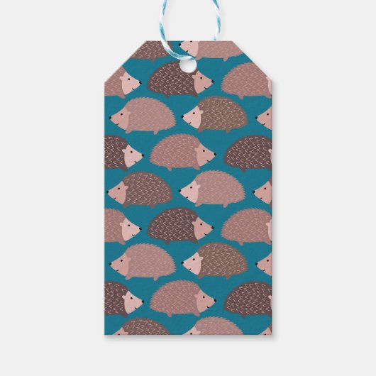 Egel bos patroon cadeaulabel (Voorkant)