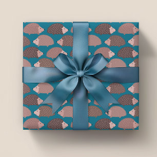 Egel bos patroon cadeaupapier