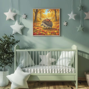 Egel Bosdieren Nurserie Poster