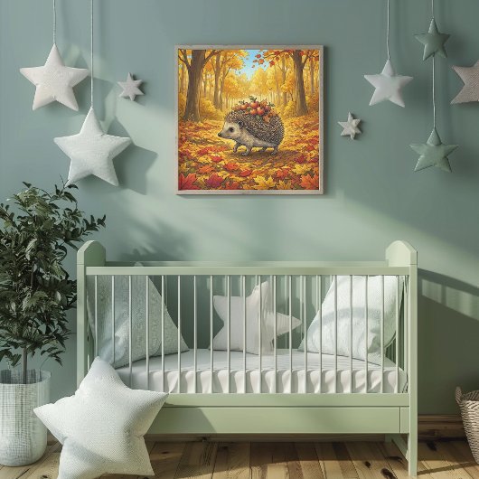 Egel Bosdieren Nurserie Poster