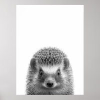 Egel Bosland Modern Portret zwart wit