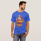 Egel Brandweerman As Brandweer T-shirt (Voorkant volledig)