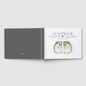 Egel Brides Cute Lesbian Gay Couple Weddenschap Gastenboek (Volledig)