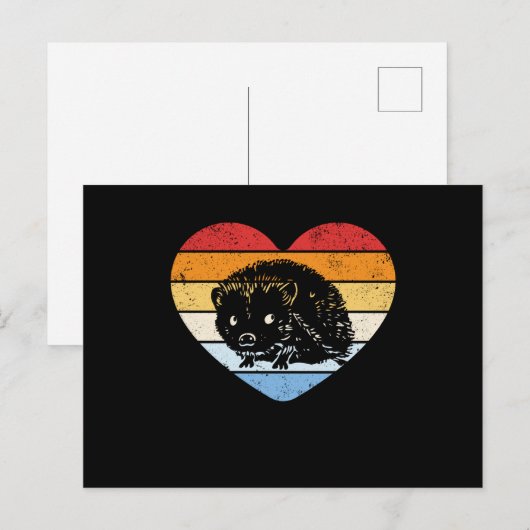 egel briefkaart (Voorkant / Achterkant)