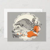 Egel Briefkaart (Voorkant / Achterkant)