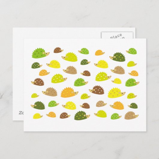 egel briefkaart (Voorkant / Achterkant)